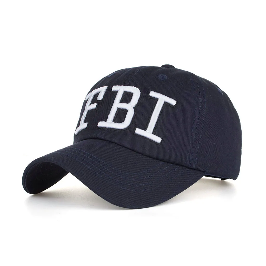 Женская Мужская джинсовая бейсболка с надписью FBI Snapback в стиле хип-хоп плоская шляпа M0804