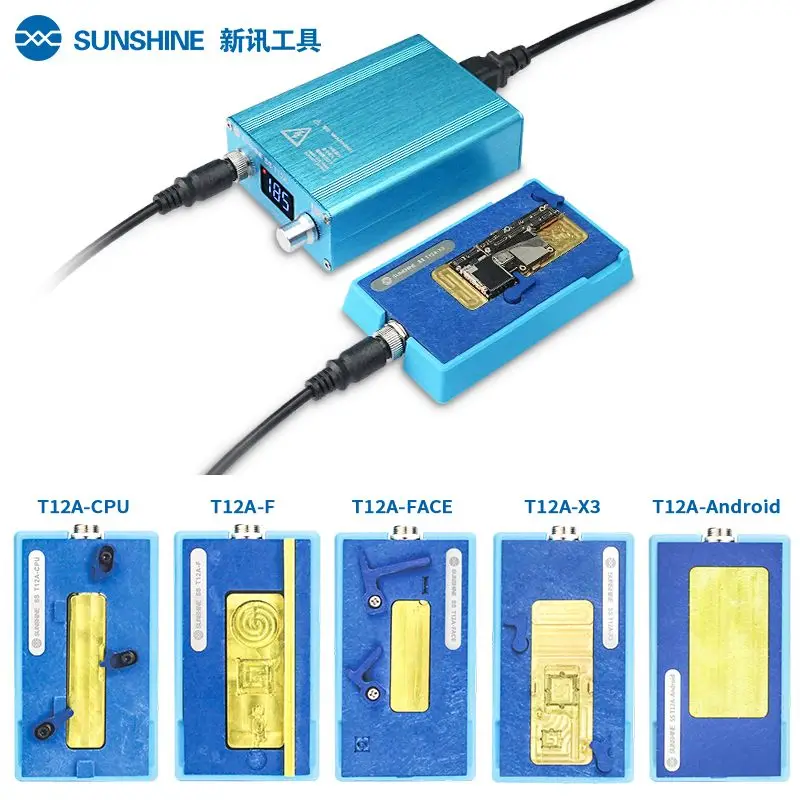 SUNSHINE 3в1 SS-T12A материнская плата для iPhone сепаратор нагревательная станция для iPhone X/XS MAX cpu IC чипы разборка клей для удаления