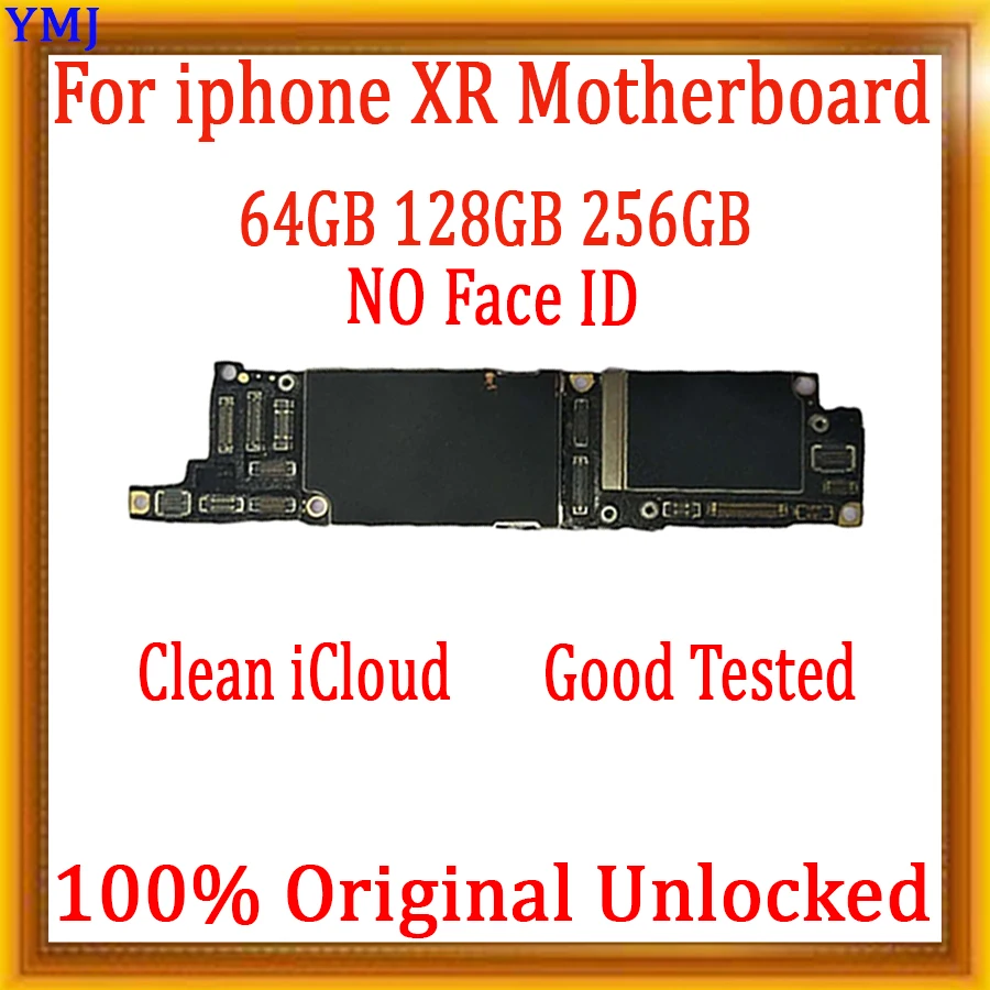US $155.95 WithWithout Face ID Logic Board Unlocked Replaced Board Tested 64GB128GB256GB mainBoard IOS Update For Iphone XR MotherBoard