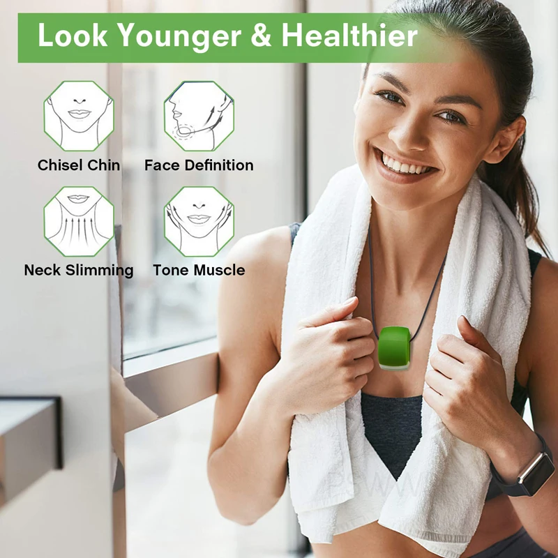 Jaw Exerciser Fitness Face Masseter Double Chin Remover Silica Gel Face Fitness Ball Facial Muscles Trainer Jawline Simulator 5