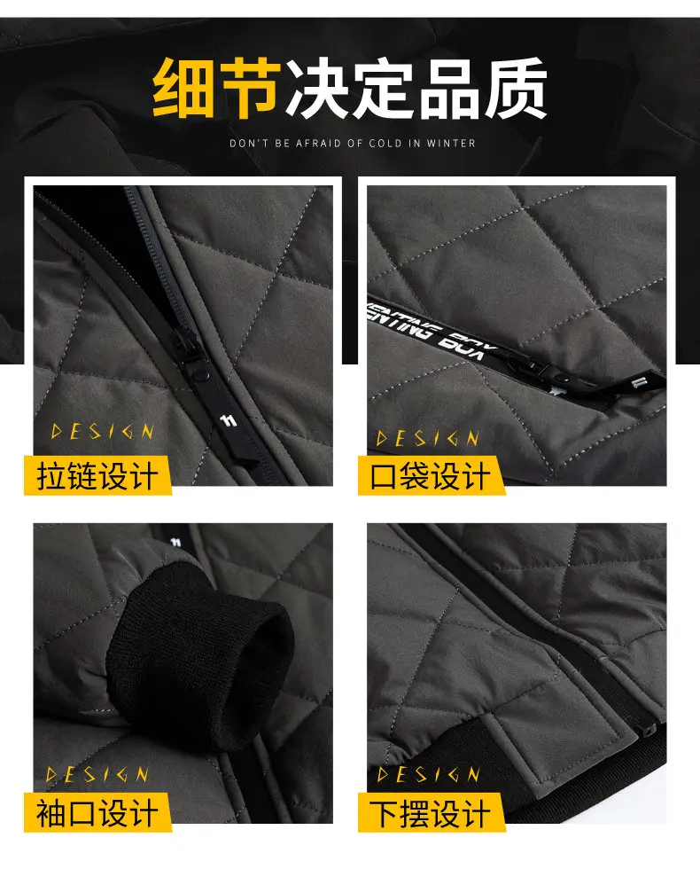 2019 Winter Fleece Warm Jacket Coats Men Hooded Male Coat Jackets Parka Thick Thermal Quality Outerwears New Year Gift Clothing 3