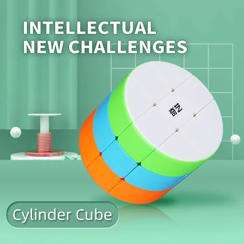

Qiyi 3x3x3 Cylinder Magic Cube Octagon 233 Twist Puzzle Speed Cubo Magico Educational Toys for Children