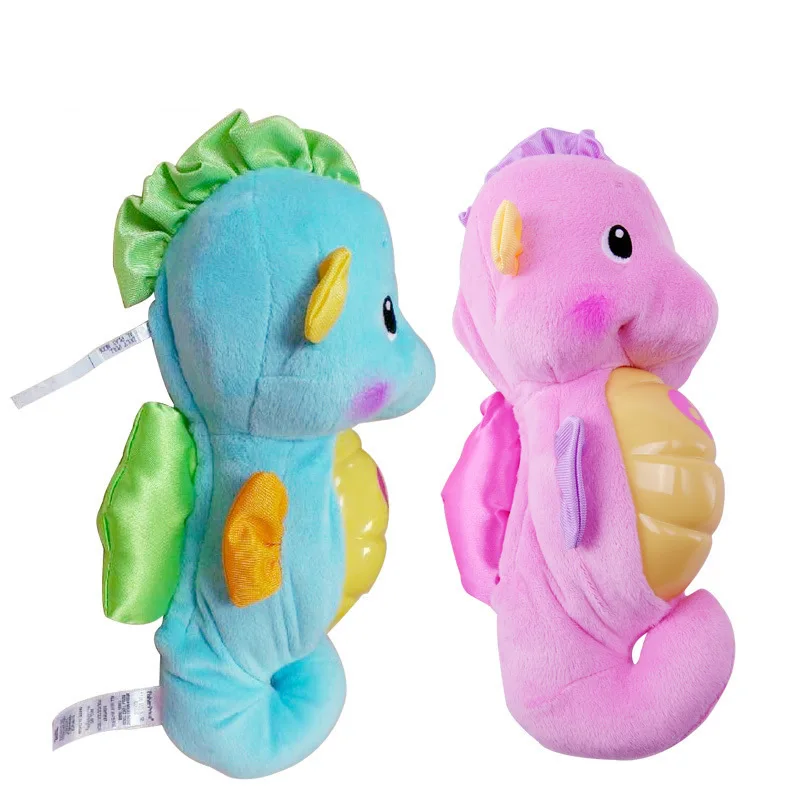 

Hippocampus Music Sound And Light Infant Pacify Small Hippocampus Sleep Shining Baby Toys Plush Shining
