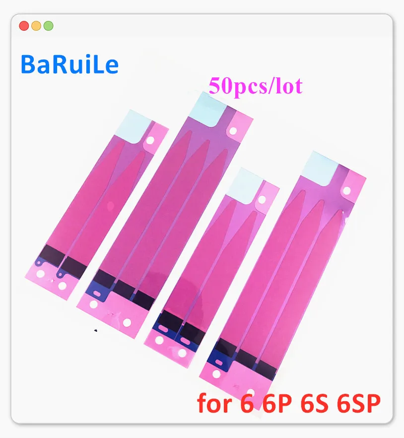 Клей лента для аккумулятора BaRuiLe 50 шт. iPhone 11 pro Max X XS XR 6 6s 7 8 plus ремонт клеевой
