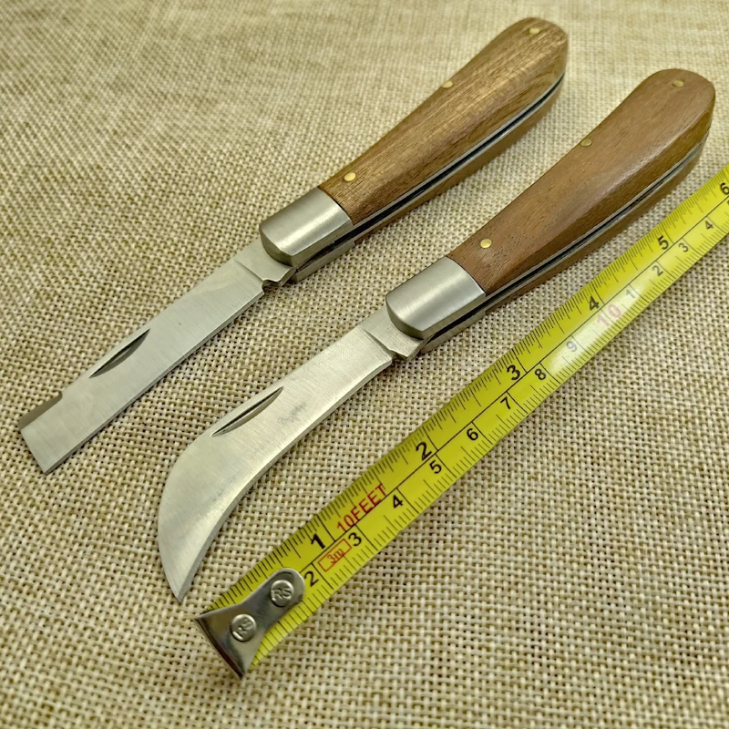 Высокое качество Тактический 55 HRC твердость 3Cr13 лезвие деревянная ручка складной нож Открытый нож для охоты и кемпинга выживания Ножи Инструмент