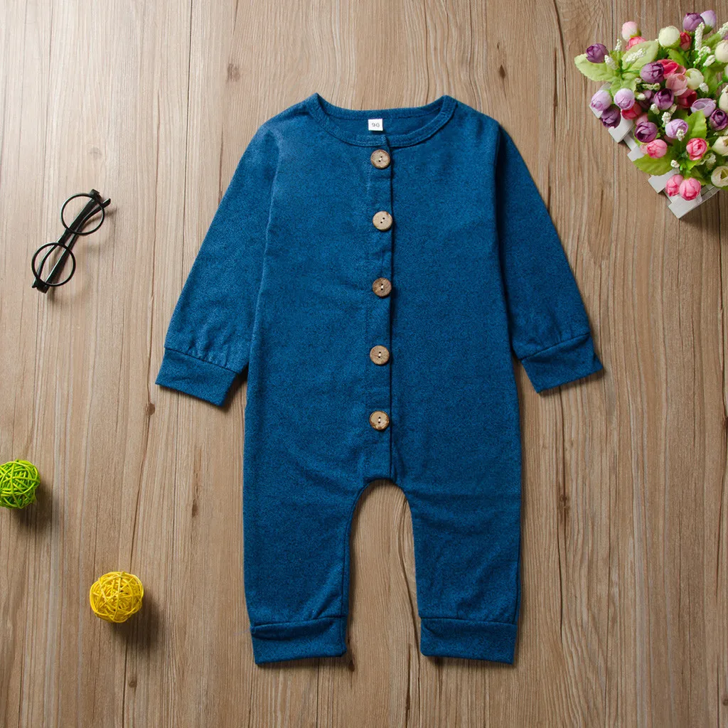 new born baby clothes baby boy romper winter clothes costume romper onesie disfraz bebe halloween new Long Sleeve Solid 0-24m Z4