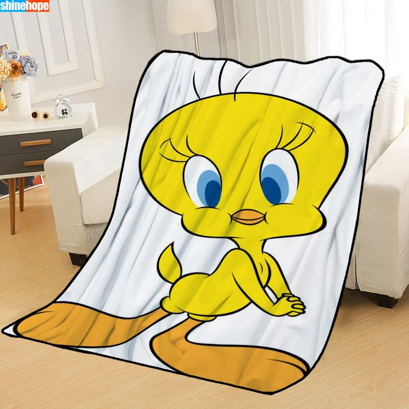 Одеяла на заказ, детское одеяло Tweety Bird, s, мягкое, TR, сделай сам, для украшения картины, для спальни, пледы, одеяло для путешествий - Цвет: 9