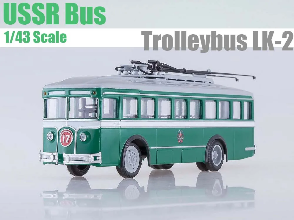 New EAC 1:43 Scale Bus Trolleybus LK-2 USSR Cars By Editions Collections Diecast model for Collection