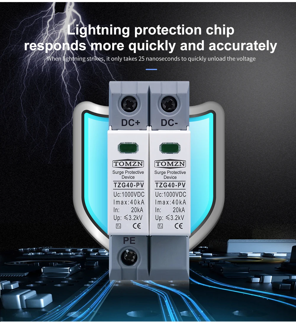 Dc spd 2p 600v 800v 1000v 20ka