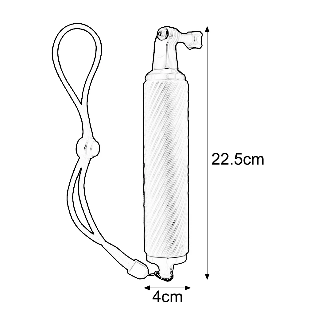 Removable Floating Grip Selfie Rod Buoyancy Action Sports Camera Handle Mount Stick For GoPro Hero/XiaoMi Yi