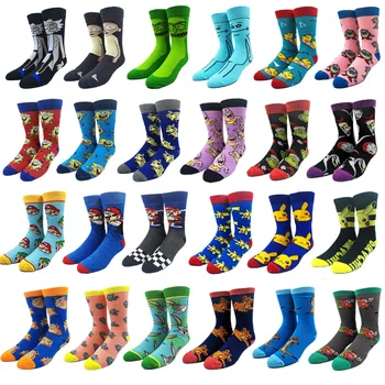 

Super Mario Knee-High Socks With Cape Women Men Cosplay Cartoon Calf Sock Donkey Kong Mario Bros Socks Adult Casual Socks