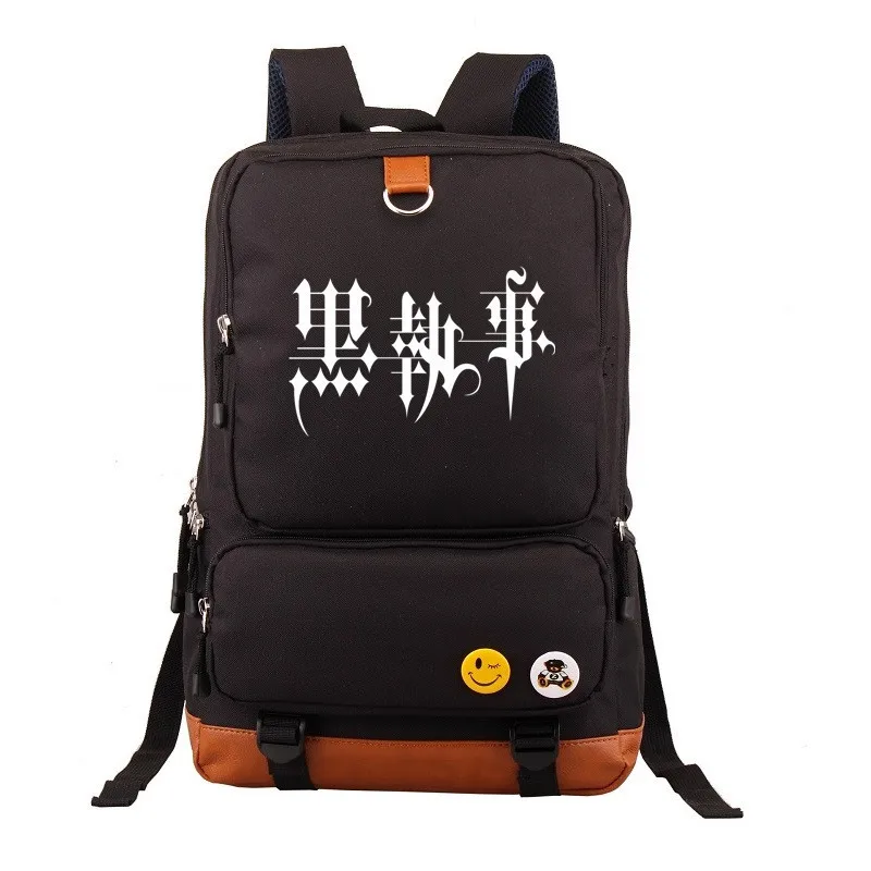 

Men Backpack Anime Black Butler Cartoon Backpack Travel Rucksack Teenager Bookbags Laptop Shoulders Bag Students School Bag