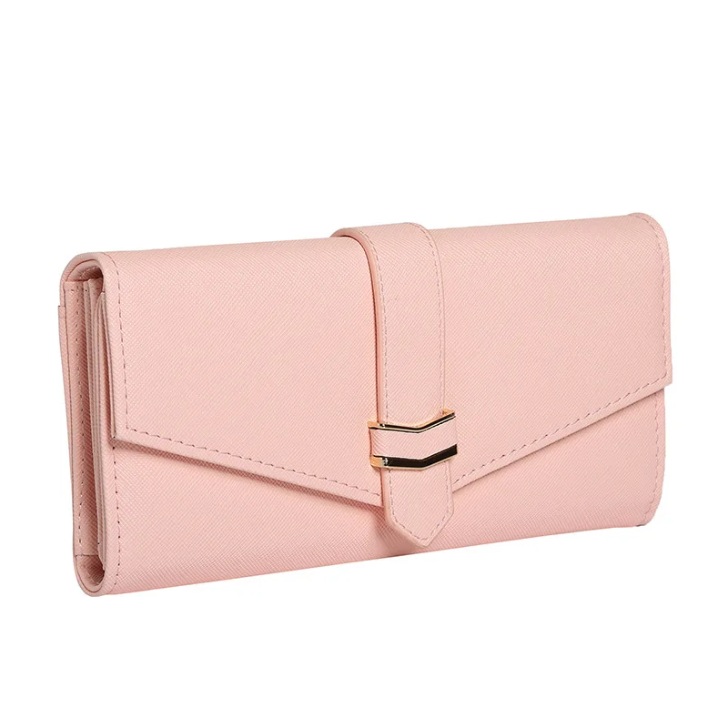 

WOMEN'S Wallet Long Pu Indie Buckle Wallet Card Bit More Large-Volume Wallet