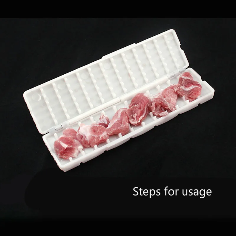 NEW-1pc инструмент для барбекю мясо привод для гриля Многофункциональный гриль коробка для иголок безопасное мясо Овощной шампуер Meater