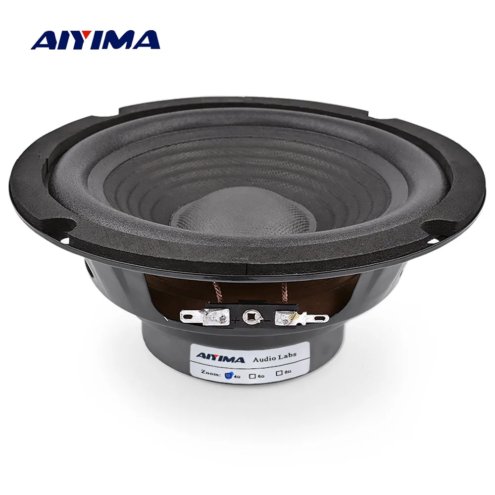 AIYIMA 1Pcs 150W 6.5 Inch Midrange Bass Audio Speaker 4 8 Ohm Midrange Speaker Amplifier Sound Woofer Loudspeaker Home Theater