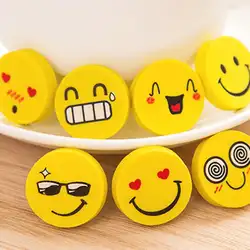 4 шт. милые забавные ластики для лица с улыбкой Новинка Kawaii ластик маленький размер детские подарки