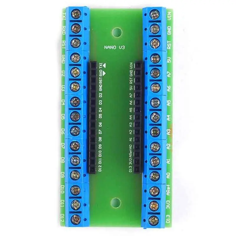 Top Nano V3 Adapter Board Green Board