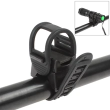 Bike LED Clip-Bracket Mount Flashlight-Holder Torch-Clamp Rubber-Straps Bicycle Adjustable