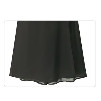 

European Leg 2017 Summer New Style Versatile Solid Color Skirt Women's European And American-Style Plus-sized Women's Chiffon Di