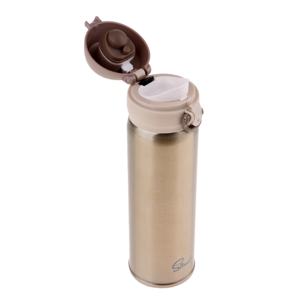 500ml Outdoor Sports Water Bottle BPA-Free Vacuum Cup Mug with Locking Lid Cap for Travel Camping Hiking Cycling
