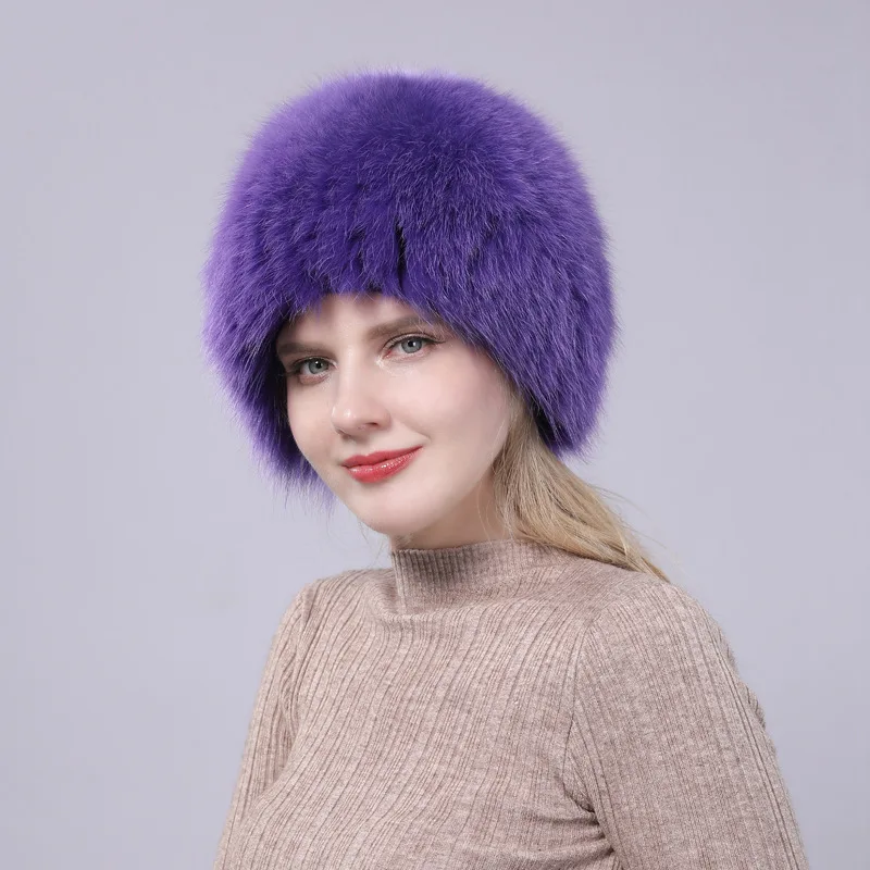 Новинка,, женская зимняя шапка с лисой, шапка-ведро, женская шапка, Sombrero Mujer, Модный женский берет для отдыха