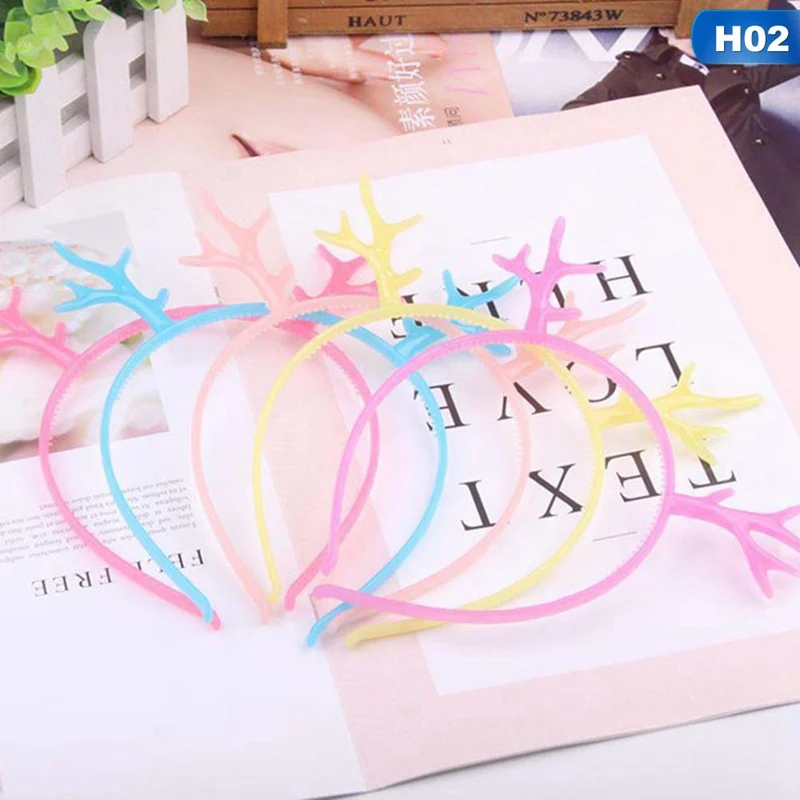 Детская повязка на голову с единорогом для рождественской вечеринки милые девичьи праздничные аксессуары для волос DIY-6 смешанных цветов