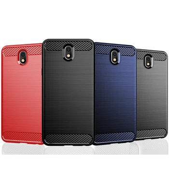 

100pcs/lot Soft TPU Shockproof Rugged Brushed Carbon Fiber Case For LG K30 2019 X2 2019 W10 G8S ThinQ