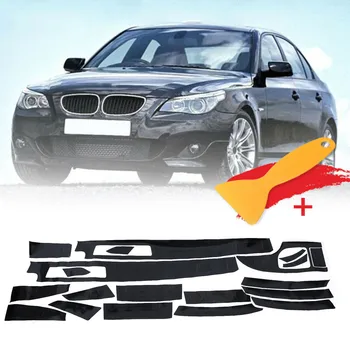 

Car Carbon Fiber Sticker Interior Decal Trim Parts For BMW 5-Series E60 03-10 5D
