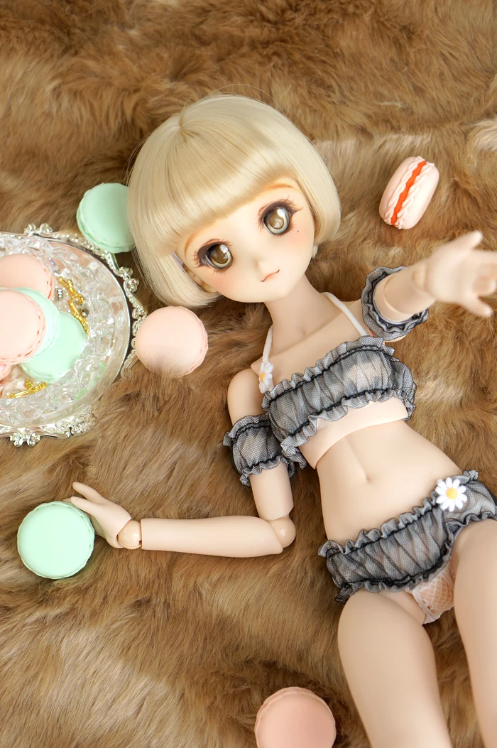 STARTIST White Lace Tube Underpants Suit for 1/4 BJD Girl Doll Underwear  Clothes Set 