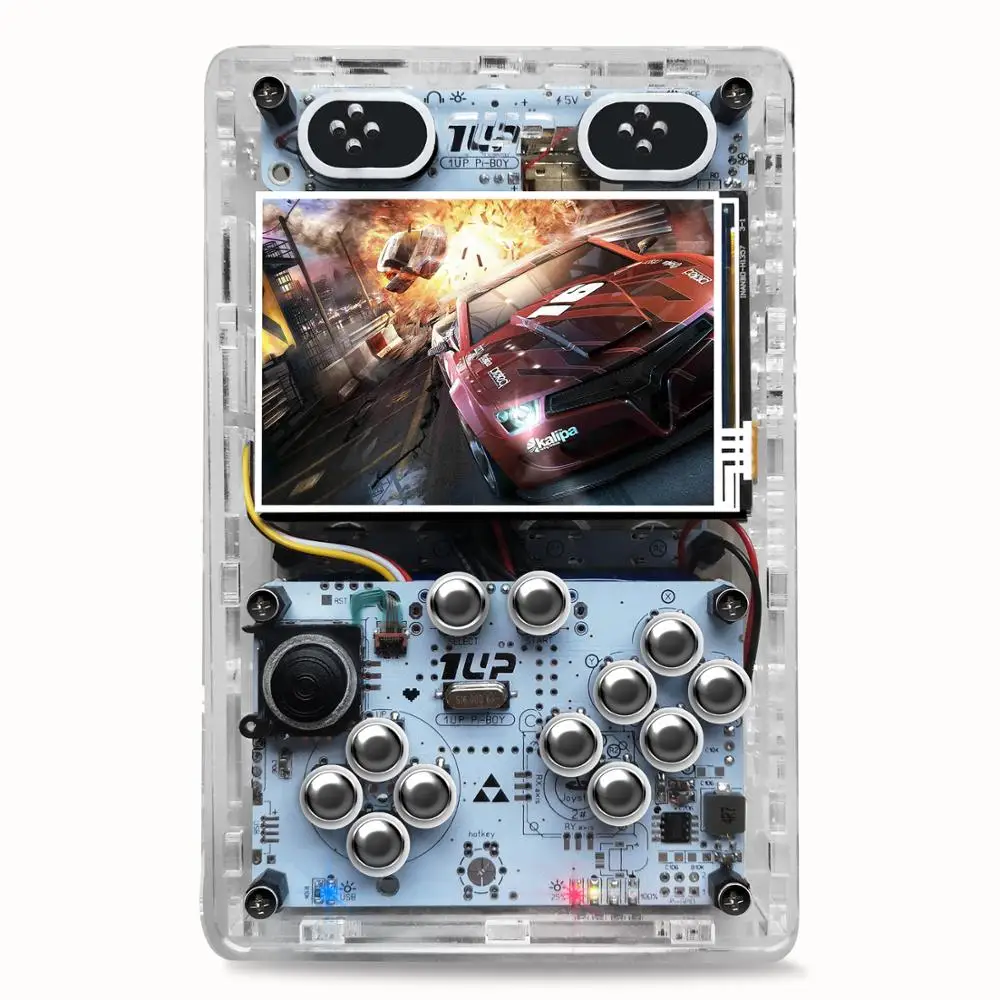  3.5 Inch Screen Raspberry Pi 3Ｂ Handheld Retro Game Player Pi- Boy 64GB HDMI Output Built-in 10000 