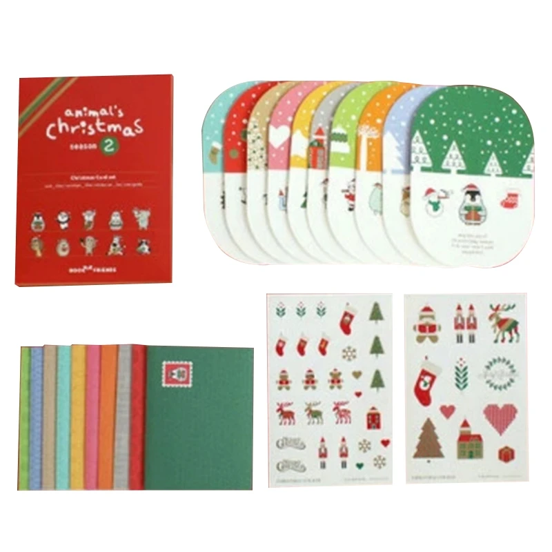 

1 Set Christmas 3D Stereo Greeting Card AR Virtual Imaging Technology Creative