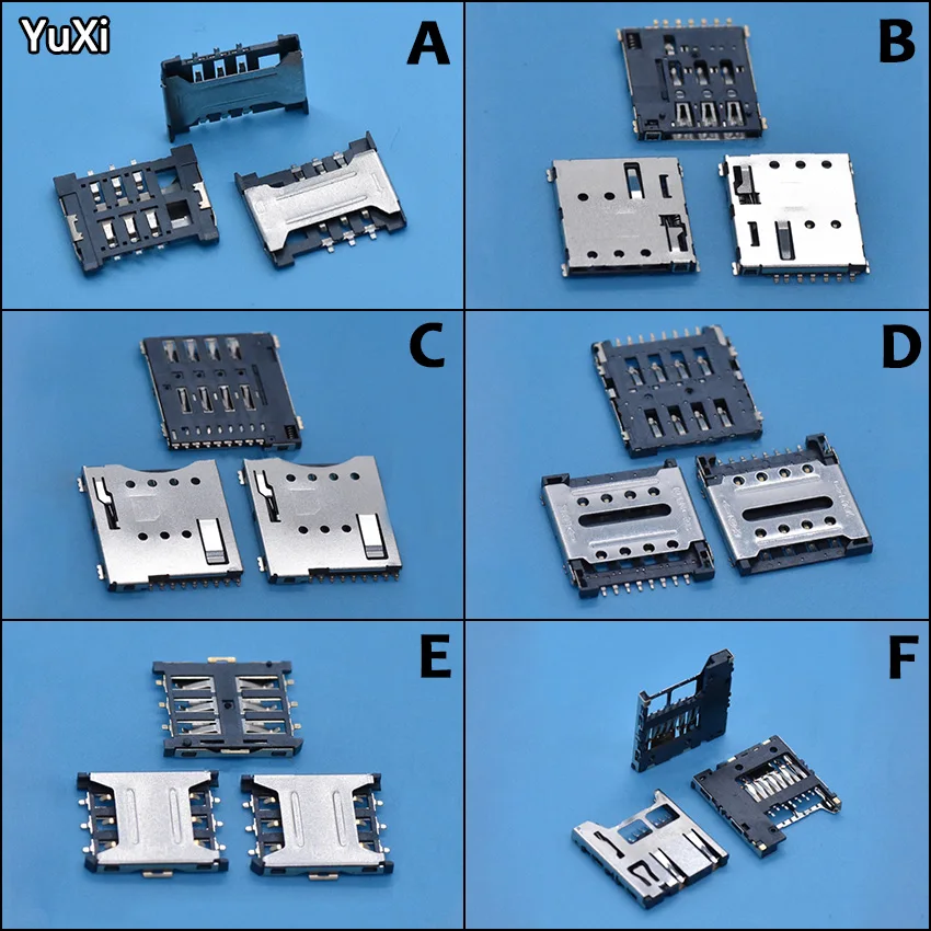 YUXI 1 шт. SIM/TF/MICRO слот для карты памяти Φ с самоэластичным длинным и коротким