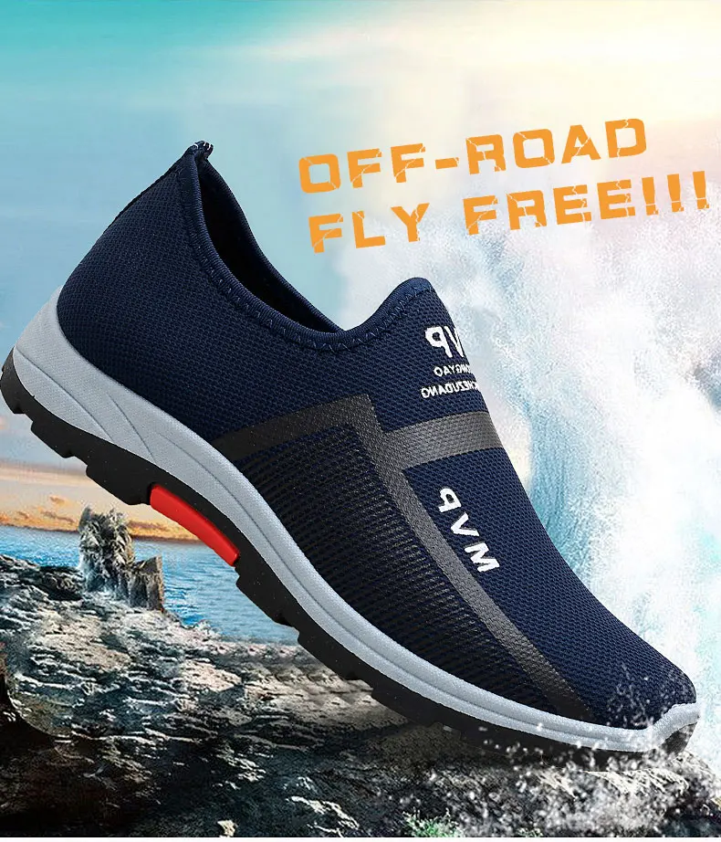 Lightweight Breathable Mesh Sneakers - Casual Slip-On Loafers for Men