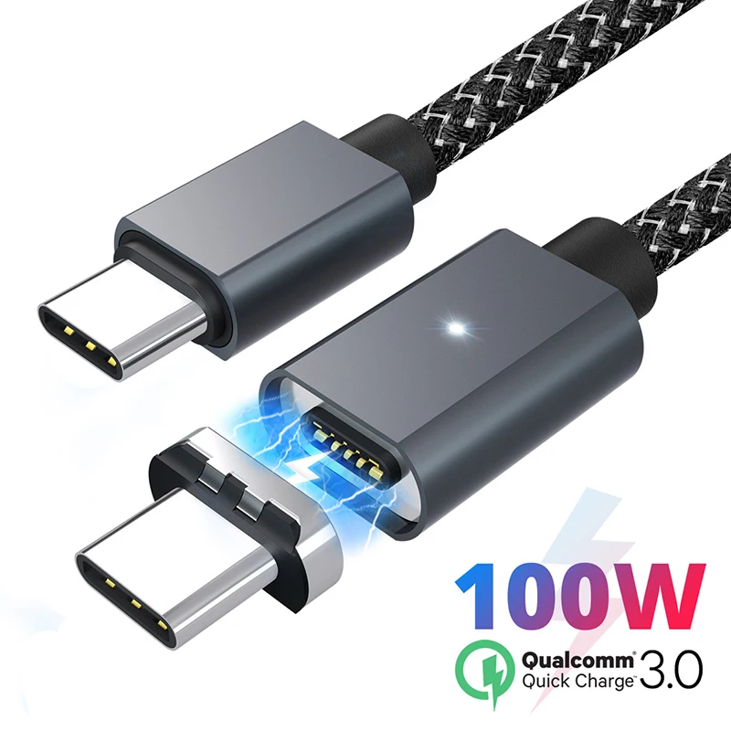 1 5 м Магнитный usb кабель PD3.0 с разъемом USB Type C PD QC4.0 быстрое зарядное устройство