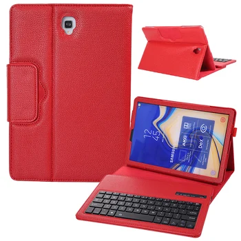 

Wireless Bluetooth Keyboard Case for Samsung Galaxy Note 10.1 2014 Edition P600 P601 P605 T520 Litchi Pattern Stand Funda Cover