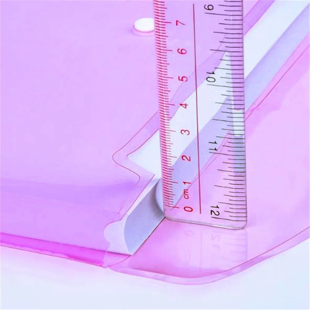 1PCS A6 Clear Document Bag Paper File Folder Portable Stationery School Office Case PP 6 Colors Available Dropshipping