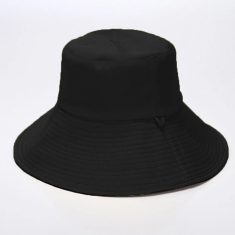 

New Spring Summer Autumn Double-sided Fisherman Hat Irregular Edge Wide Brim Beach Sun Bucket Cap Anti-UV Five Color Foldable