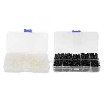 

800Pcs/box M3 Nylon Screws Nuts Washers Combination Assortment Kit Fasteners Hardware Accessories High Quality