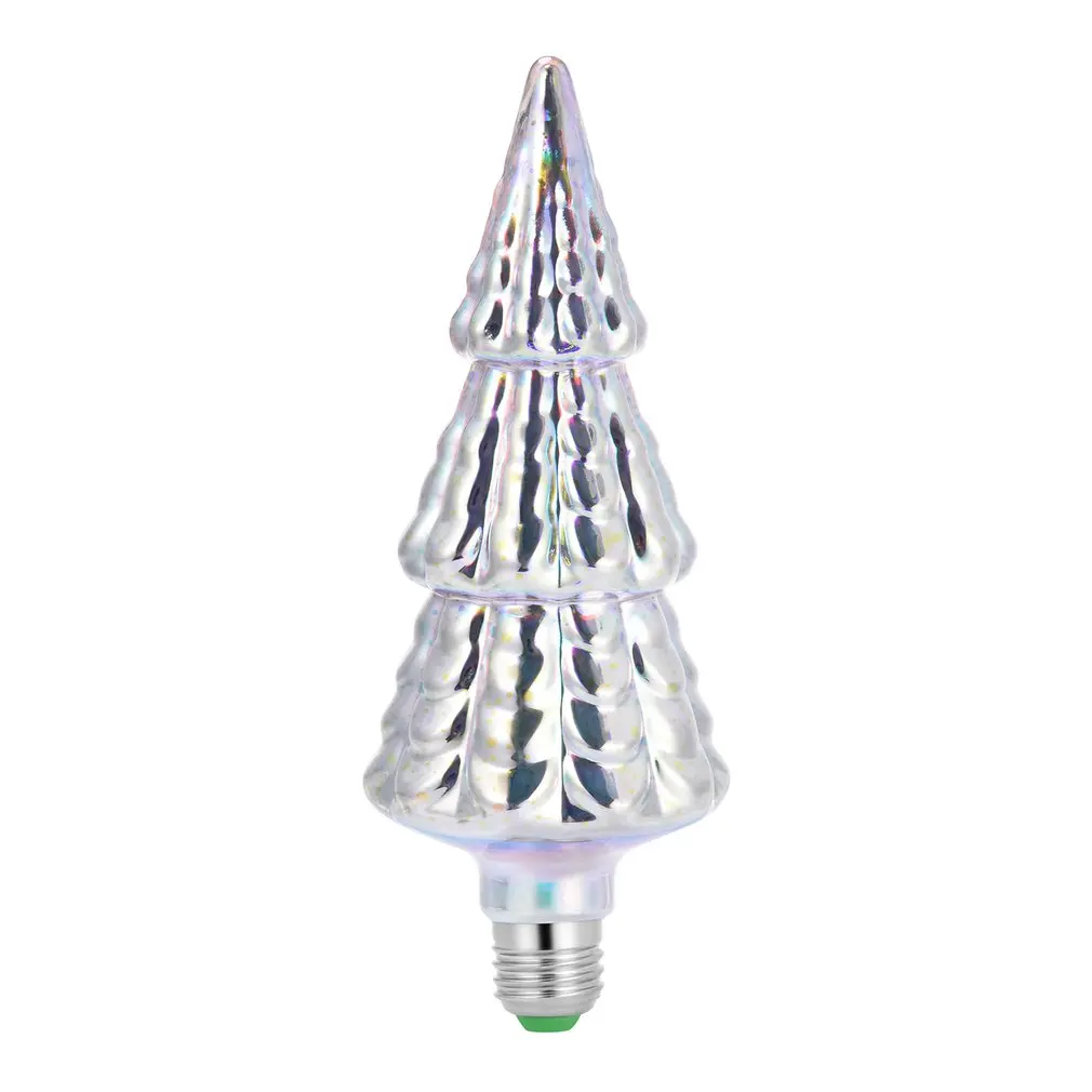

3D Three-dimensional Seven Colorful Firework Bulb 6W Christmas Tree Edison Bulb E27 Energy Saving Christmas Decoration