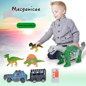

Dinosaur Storage Carrier for Dinosaurs & Car includes mini dinosaurs & car toys Biology Animal Cartoon Child Baby Favor Toy