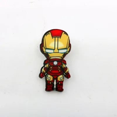 7 5 шт. Marvel брошь «Мститель» булавки Thor Pin фильм эндигра ювелирные изделия Железный человек Капитан Америка Броши со спайдерменом для женщины мужчины подарок - Окраска металла: 7