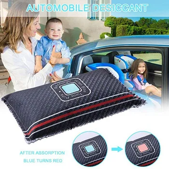 

Car Interior Desiccant Non-Toxic Silicone Dehumidifier Moisture Absorbent Bag Useful car interior dry bag