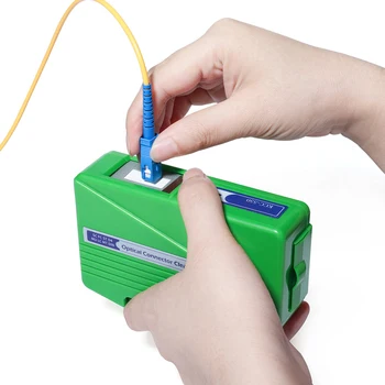 

500 Times Cleaning Box Fiber Optic Connector Cleaner Fiber Cleaning Cartridge Connector for Single Mode Multi Mode Optical Conne
