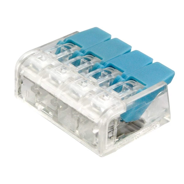 

221-414 Lever-Nuts 4-Wire 4 Conductor Compact Splicing Connectors 50 Pcs