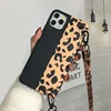 Чехол с леопардовым принтом на ремне для iPhone 12 Mini 11 Pro Max Xr X Xs 7 8 6S 6 Plus SE2, роскошный мягкий чехол из ТПУ с ремешком для телефона ► Фото 3/6