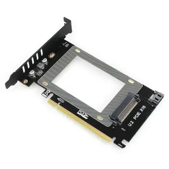 

PCIE X16-U.2 SFF-8639 Expansion Card U2X16 Pci-express 3.0 4x X16 to U.2 NVMe PCIe SSD PCI-e to Card m2 NGFF 2.5 'SSD to PCI-E X