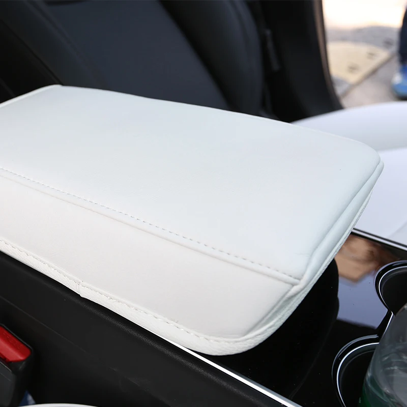 1 шт. Декоративная кожаная накладка на подлокотник Tesla Model 3|Чехлы автомобильные