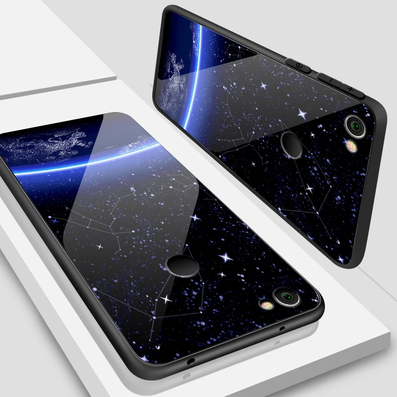 W356 Для Xiaomi 6X5X8 9 SE A1 A2 Lite роскошный чехол из закаленного стекла для Redmi Note 5A 4X6 7 Pro Prime Fashion защитный чехол - Цвет: W356