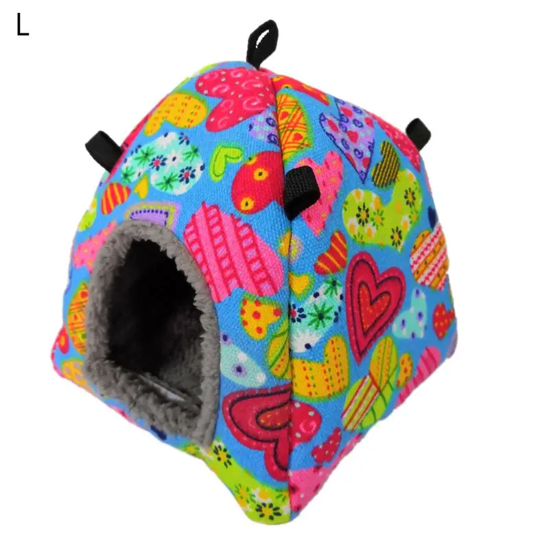 Colorful Heart Зима теплая Птичье гнездо дом подвесной гамак кровать клетка игрушка для домашних животных попугай волнистый - Цвет: Colorful Heart