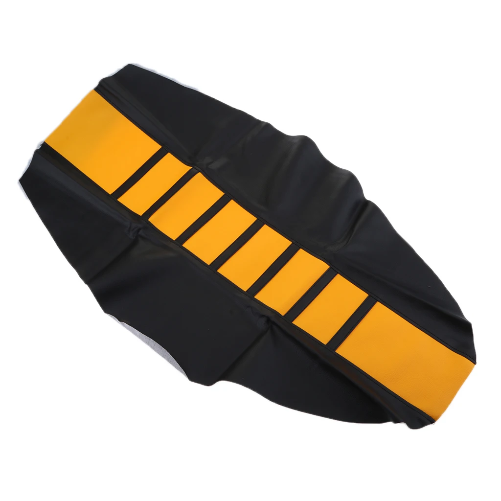 Universal Gripper Soft Motorcycle Anti-Slip Seat Cover for Dirt Bike Yellow